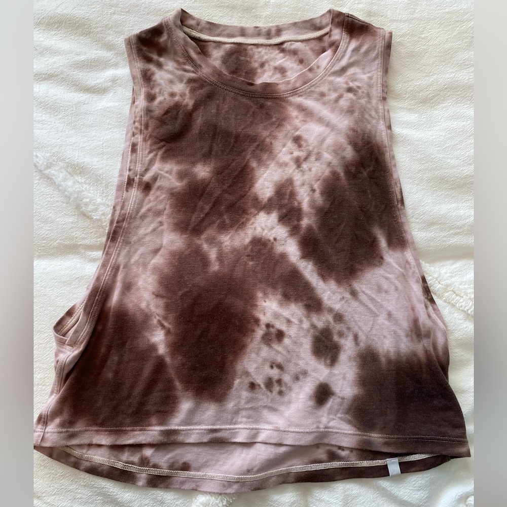 Brown Tie Dye Lululemon Muscle Tank